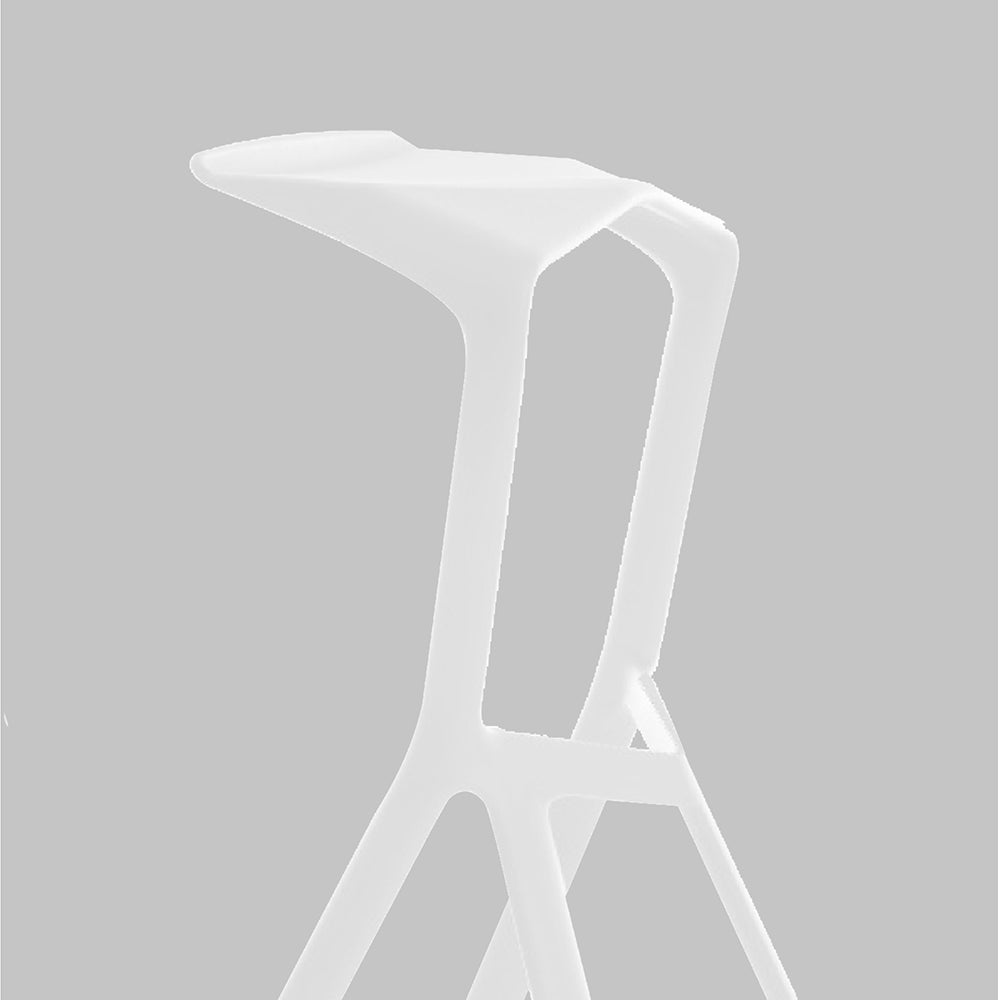 Silla de Barra Minimalista Blanco