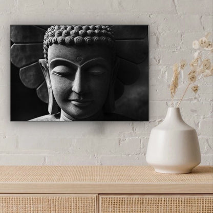 Cuadro Decorativo tipo Marmol Buddha Black 40 x 40