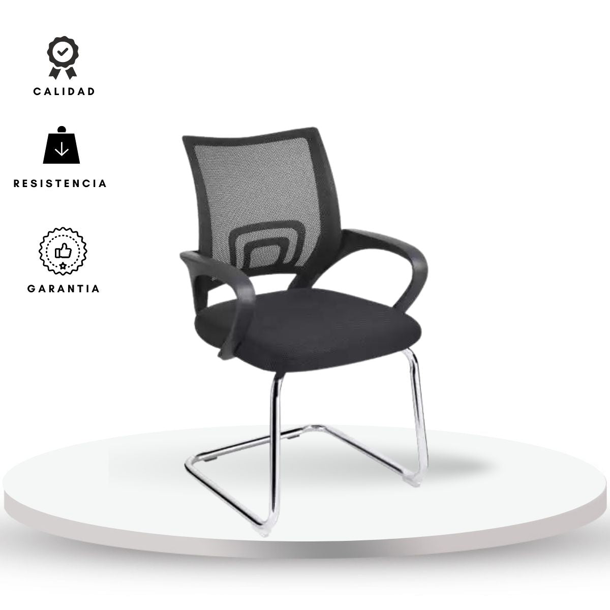 Silla De Oficina Berlin Interlocutora Negro