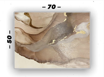 Cuadro Decorativo tipo Marmol Gold 50 x 70