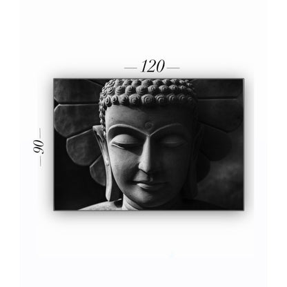 Cuadro Decorativo tipo Marmol Buddha Black 90 x 120