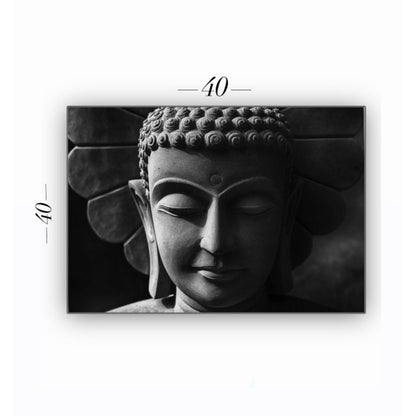 Cuadro Decorativo tipo Marmol Buddha Black 40 x 40