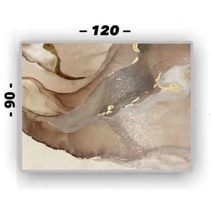 Cuadro Decorativo tipo Marmol Gold 90 x 120