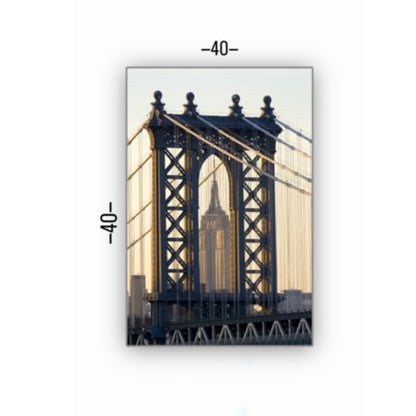 Cuadro Decorativo tipo Marmol New York 40 x 40