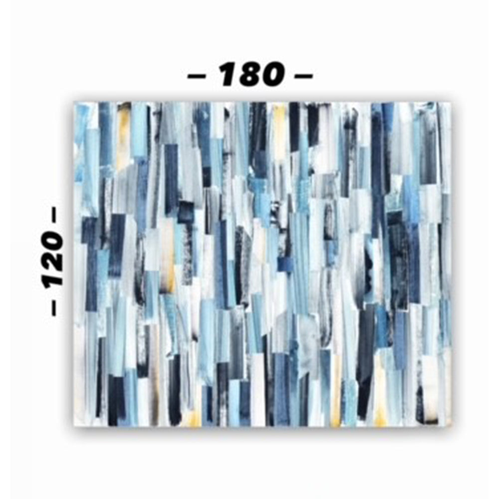 Cuadro Decorativo tipo Marmol Blue Paint-In 120 x 180