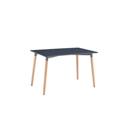 Mesa de Comedor BM Negro y Duna 6 Puestos