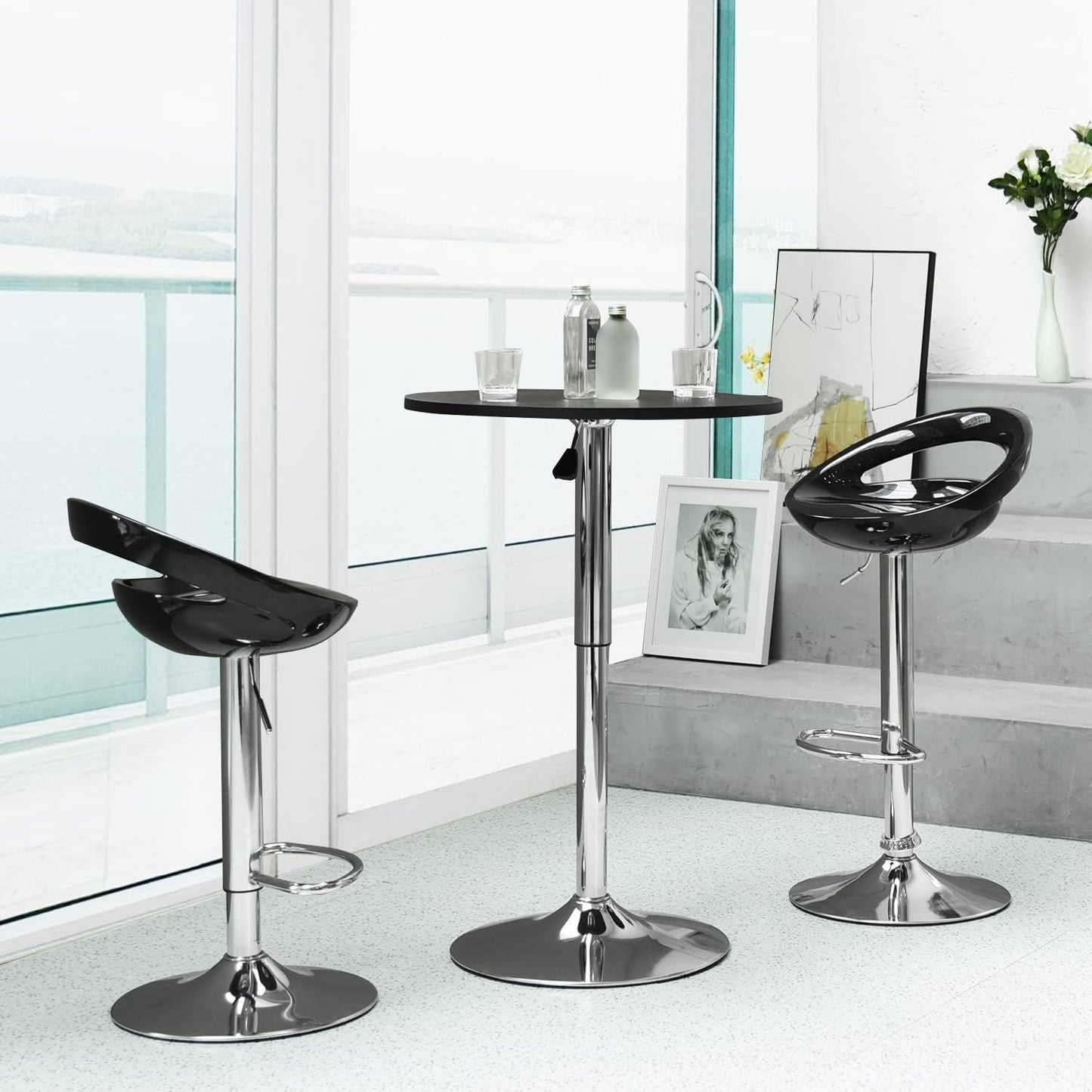 Silla de Barra Velisse Negro