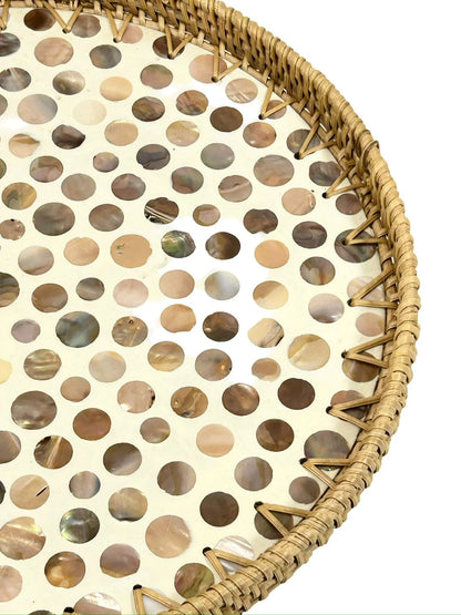 Bandeja Redonda Nacar Rattan 35