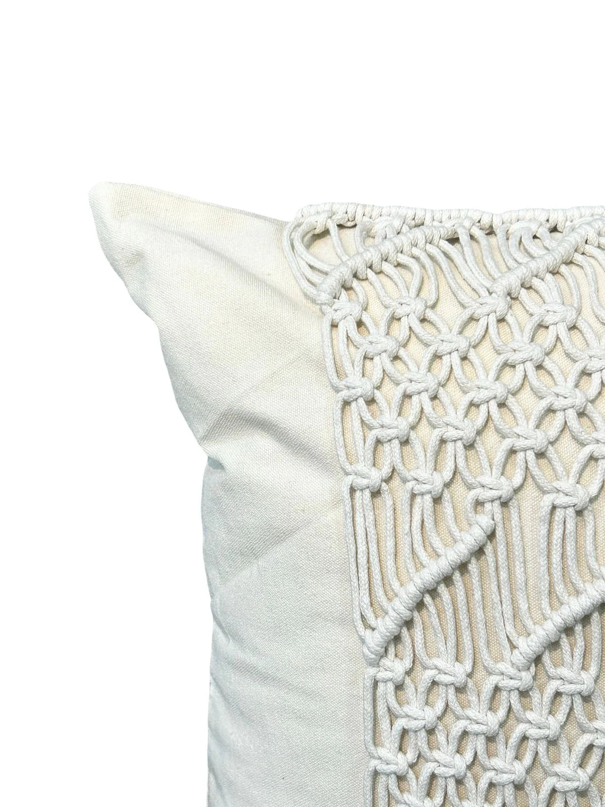 Cojin Decorativo Macrame Beige