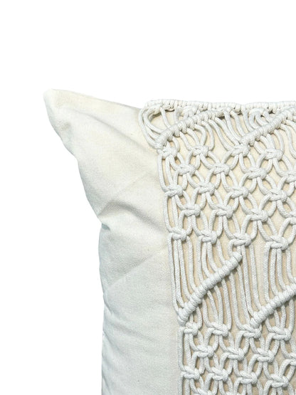 Cojin Decorativo Macrame Beige