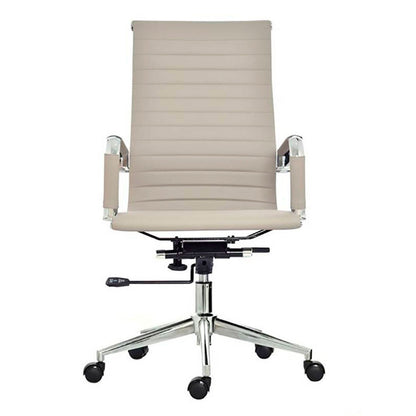 Silla De Oficina Alta Beige