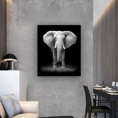 Cuadro Decorativo tipo Marmol Elefante Black  120 x 90