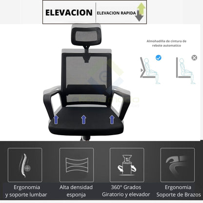 Silla De Oficina Huube Negro