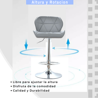 Silla de Barra Mariposa Gris