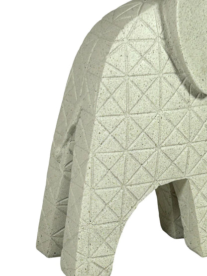 Escultura Decorativa Elefante Geometrico Alto