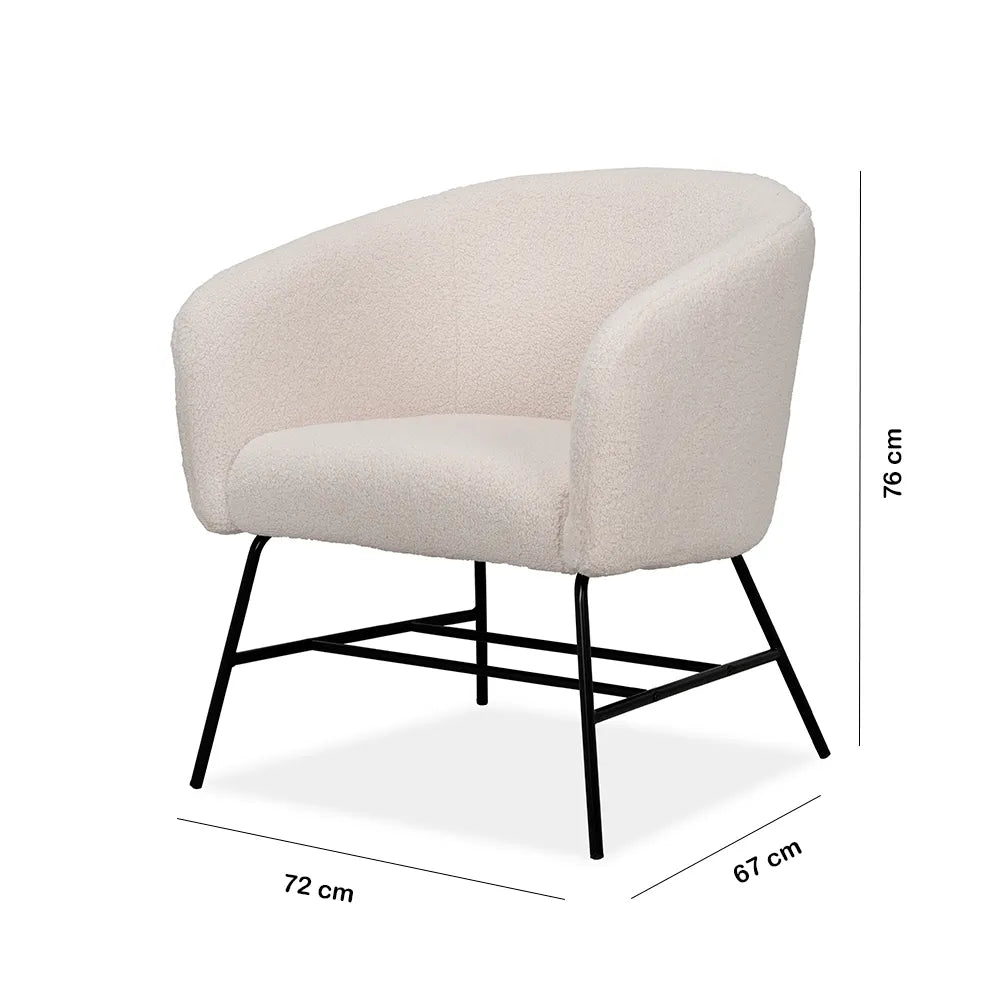 Poltrona Rossy Ovejera Blanco