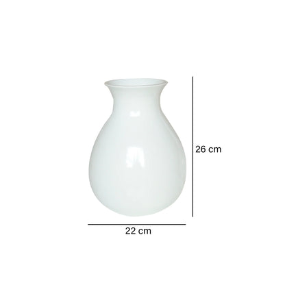 Jarrón Blanco Home 22X26 cm