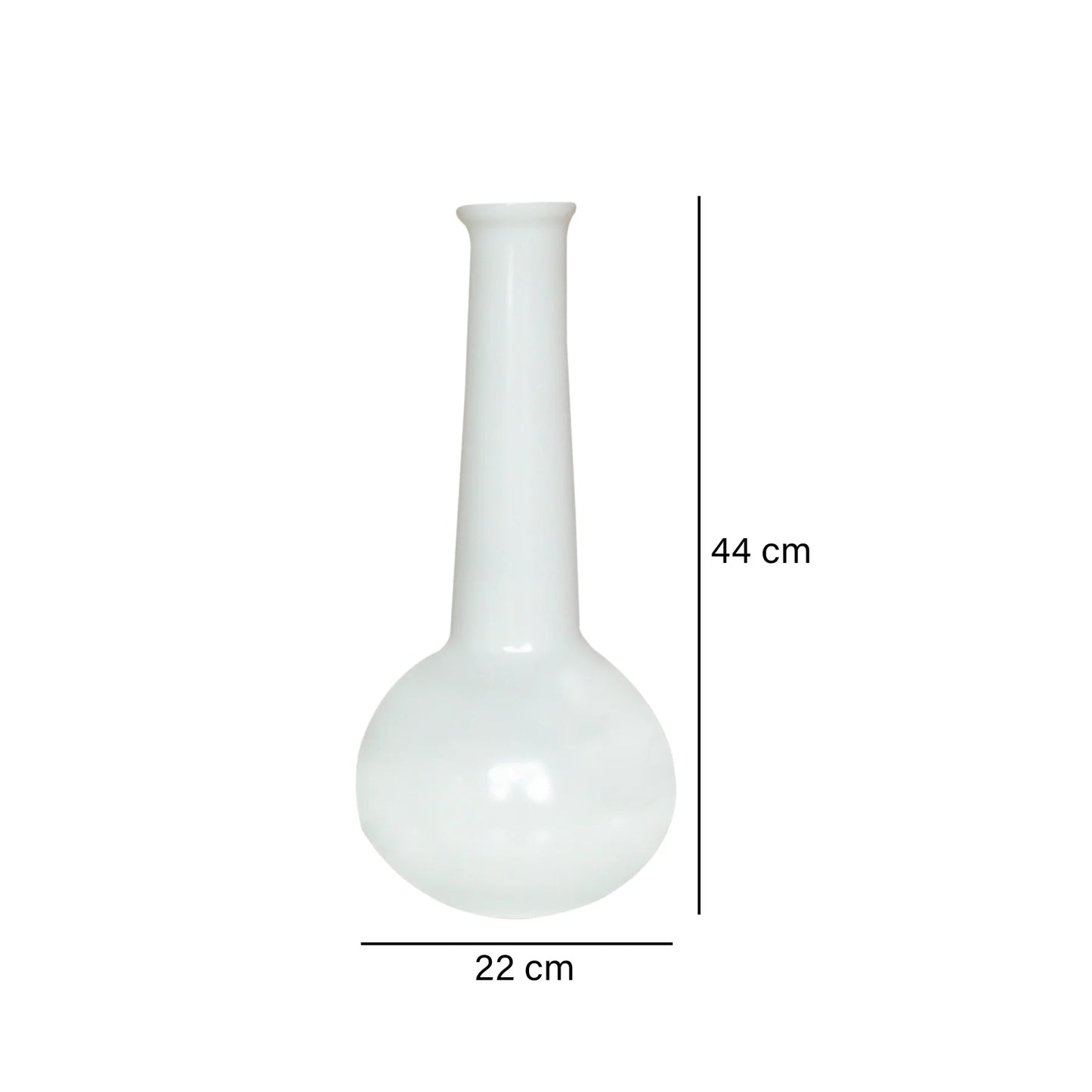 Jarrón Blanco Home 27X36 cm