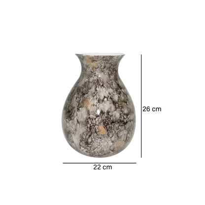 Jarrón Decorativo Gris Emperador 22X26 cm