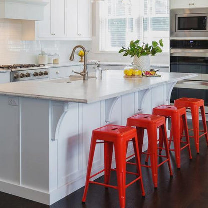 Silla de Barra Metalica Rojo