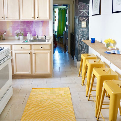 Silla de Barra Metalica Amarillo