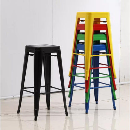 Silla de Barra Metalica Amarillo