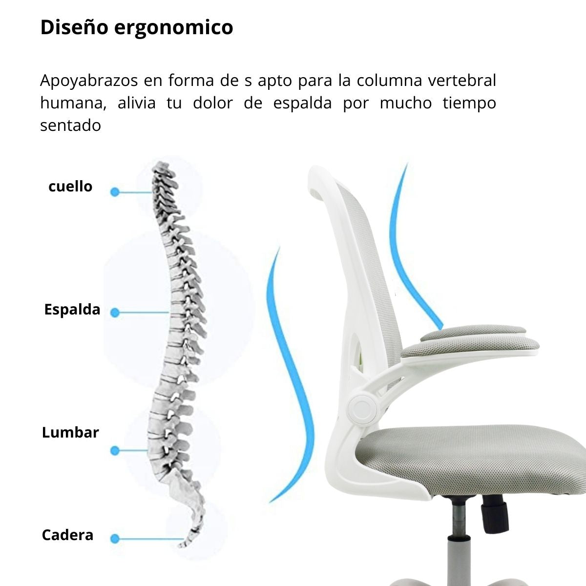 Silla De Oficina Seem Gris