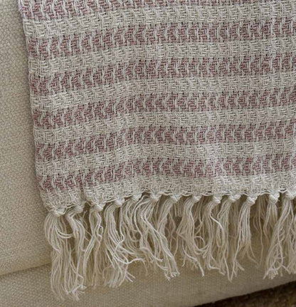 Manta Decorativa o Pie de Cama Frazada Masai 131 Rosa