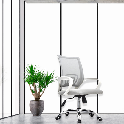 Silla De Oficina Berlin Premium Gris Blanco
