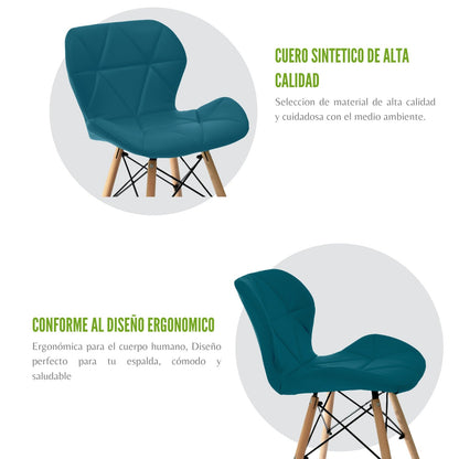 Silla Mariposa Azul turquesa