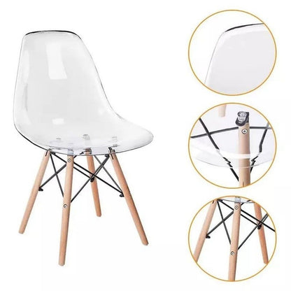 Silla Baeza acrilico transparente