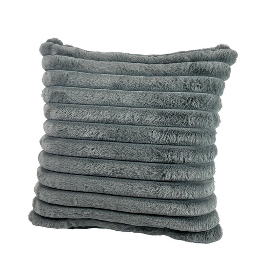 Cojin Decorativo Mink Rayas Premium Gris