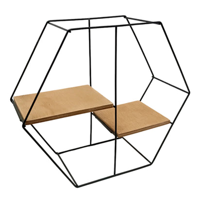 Repisa Flotante Hexagonal Pequeña Wire