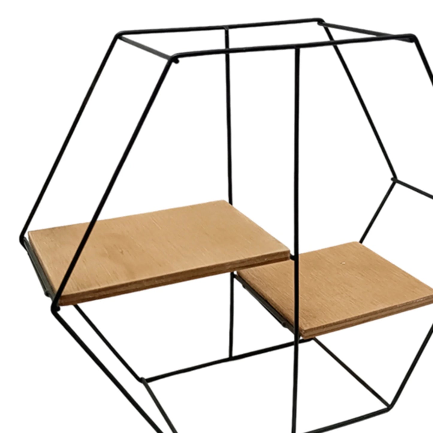 Repisa Flotante Hexagonal Pequeña Wire