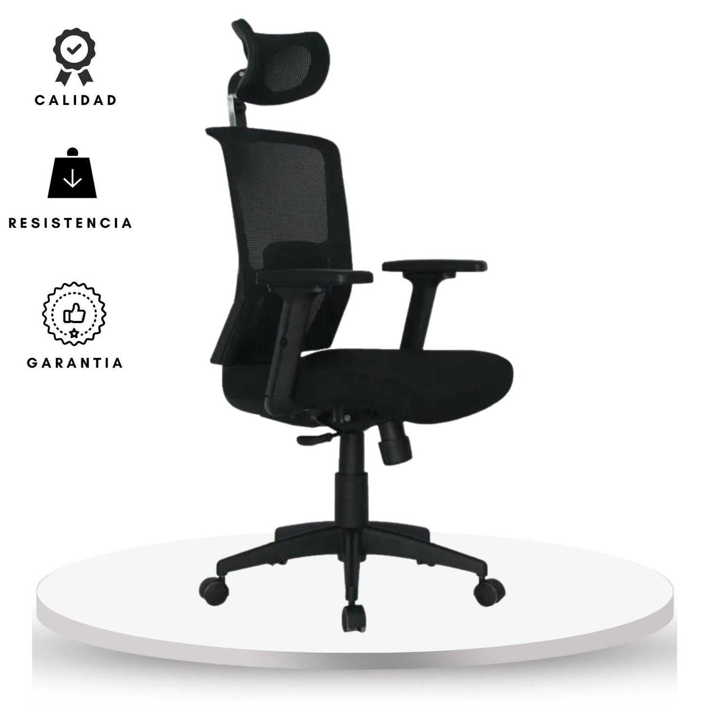 Silla de Oficina Siena Premium Negro
