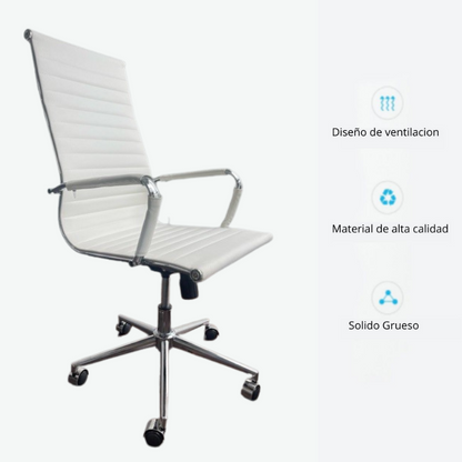Silla De Oficina Lujo Blanco