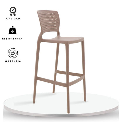 Silla de Barra Alice Beige