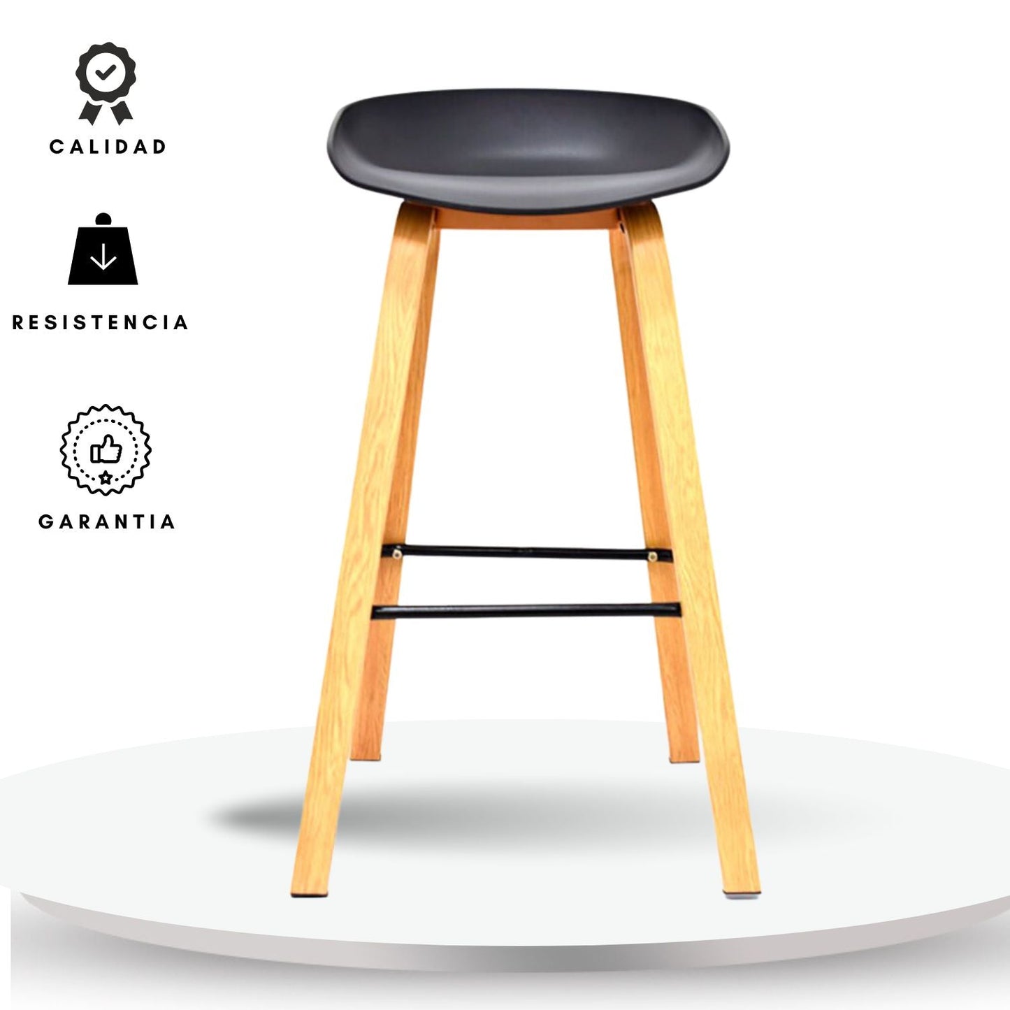 Silla de Barra Verona Negro