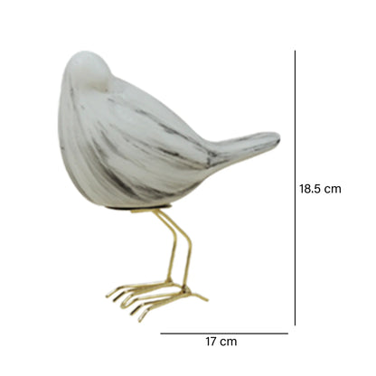 Escultura Decorativa Pajaro Lado