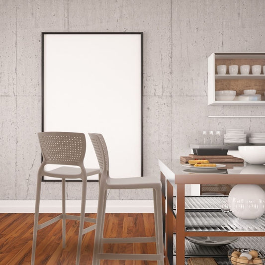 Silla de Barra Alice Beige