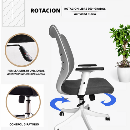 Silla De Oficina Averin Gris