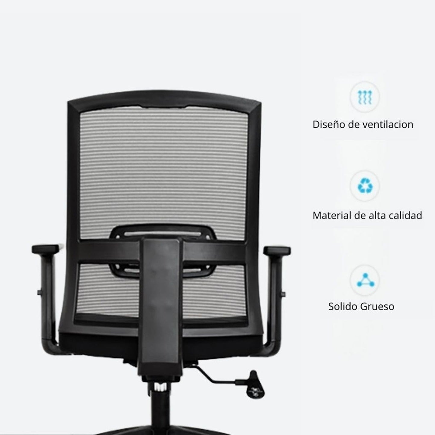 Silla De Oficina Sol Media Negro