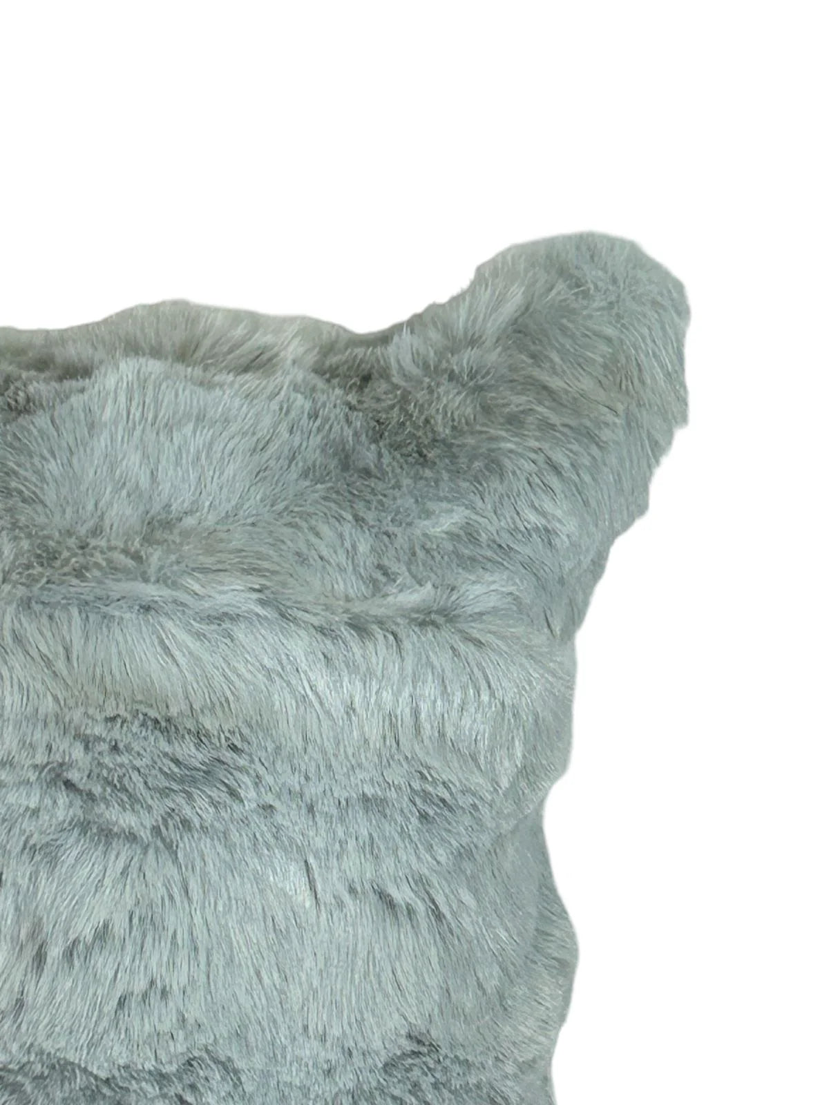 Cojin Decorativo Peluche Mink Gris