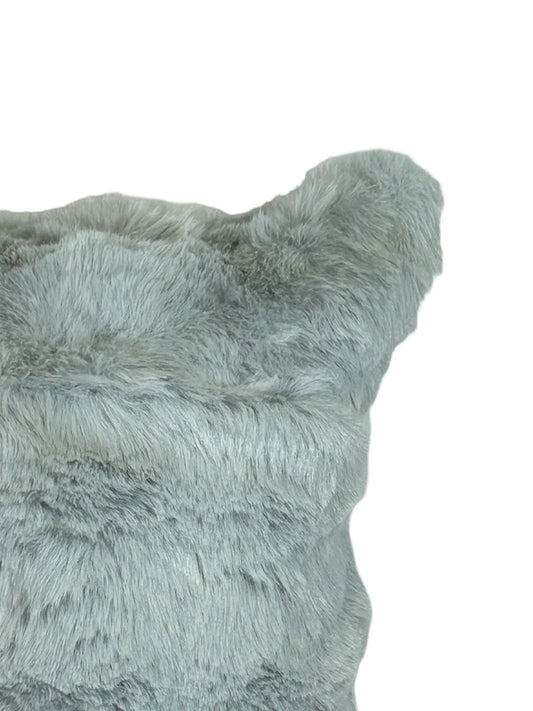 Cojin Decorativo Peluche Mink Gris