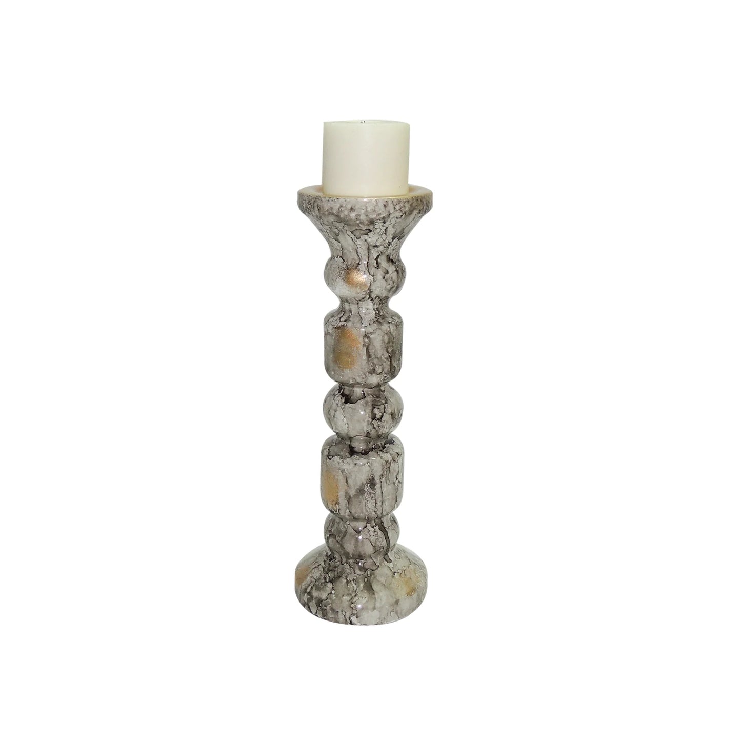 Candelabro Gris Emperador Grande