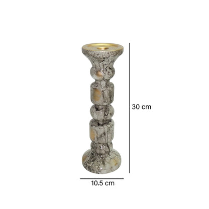 Candelabro Gris Emperador Grande