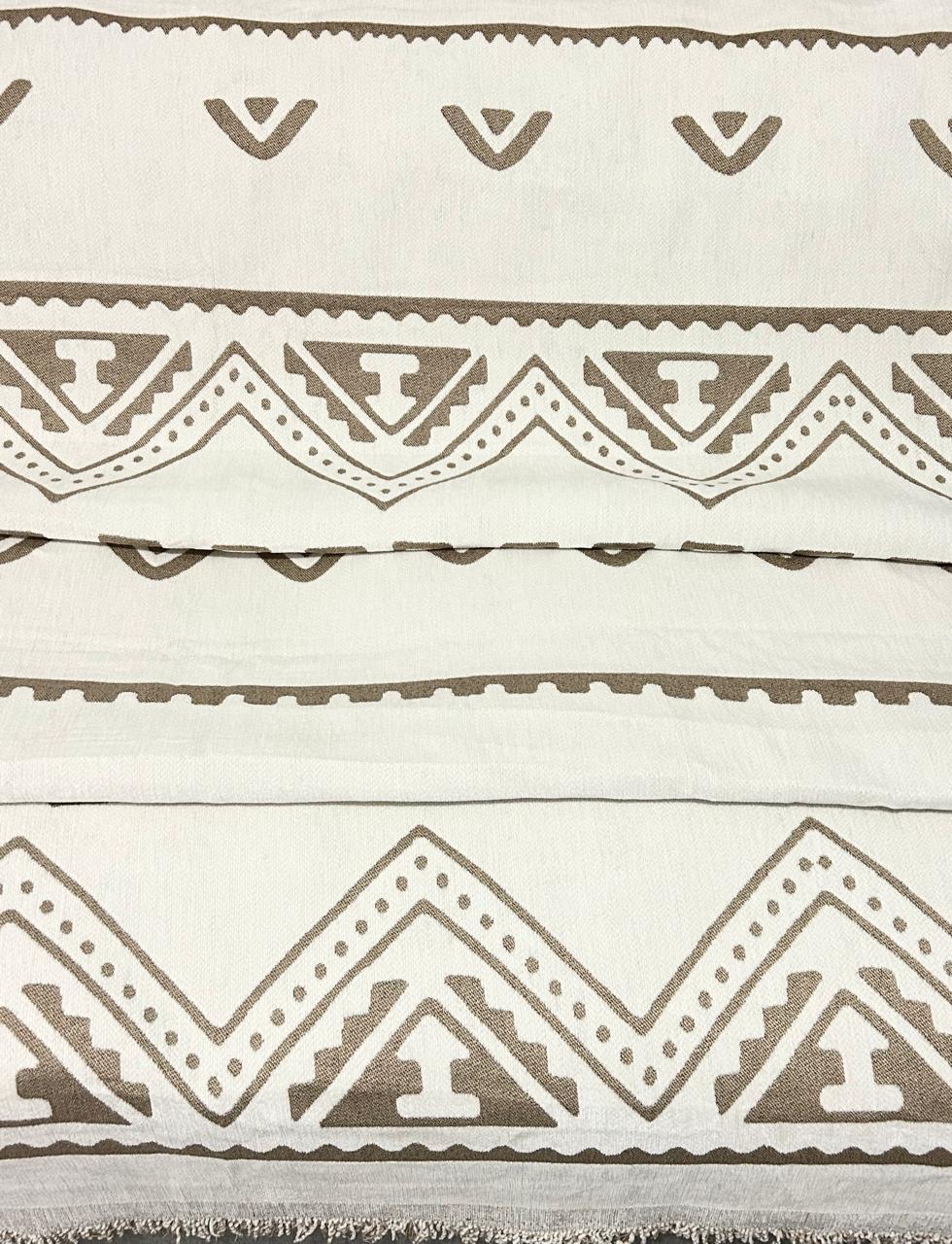 Manta Decorativa o Pie de Cama Etnic Cafe