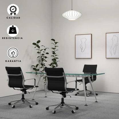 Silla De Oficina Alta Espalda Media Negro