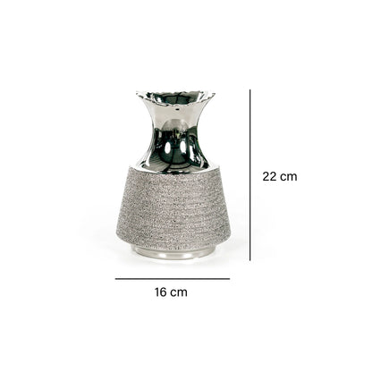 Florero Decorativo Plata Cromo