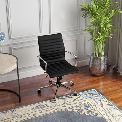 Silla De Oficina Alta Espalda Media Negro